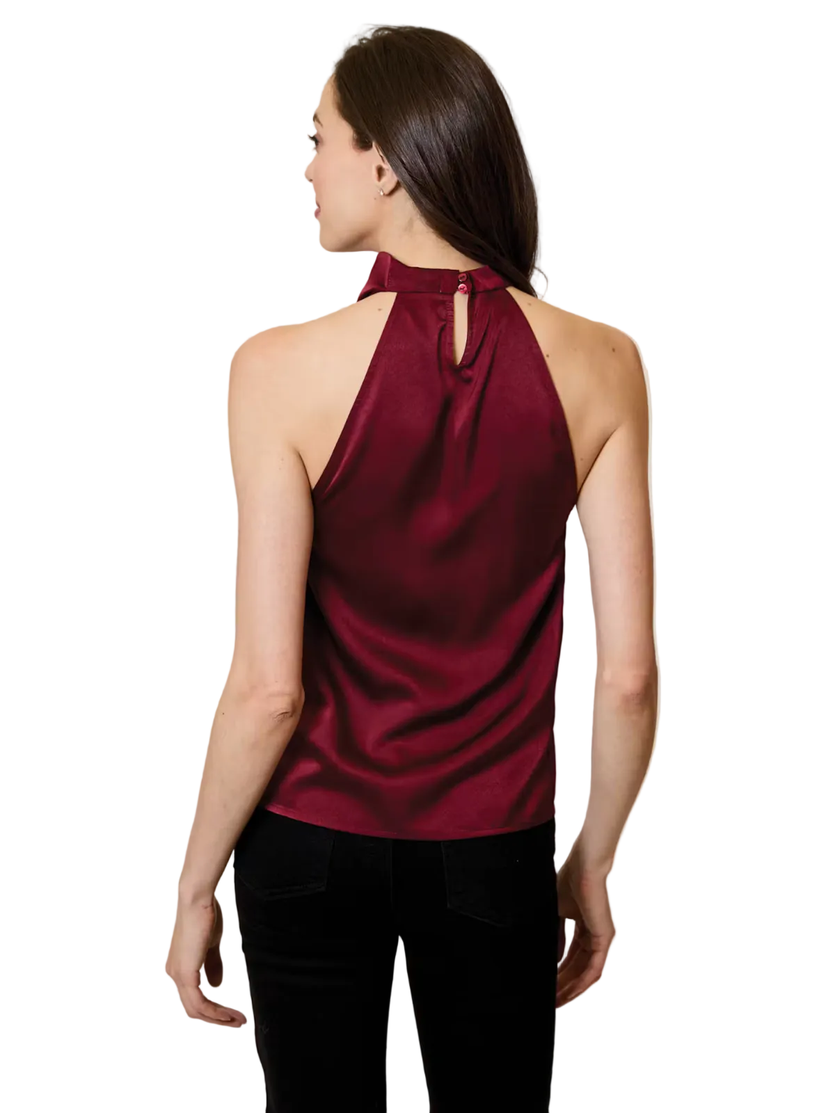 Satin Cowl Neck Top-Design History-OTS0612023
