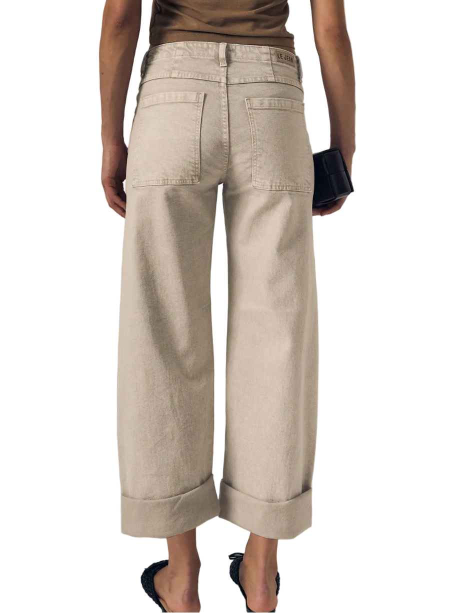 Selena Crop Cuffed- Mid Rise Jeans_Le Jean_W446-221-3921