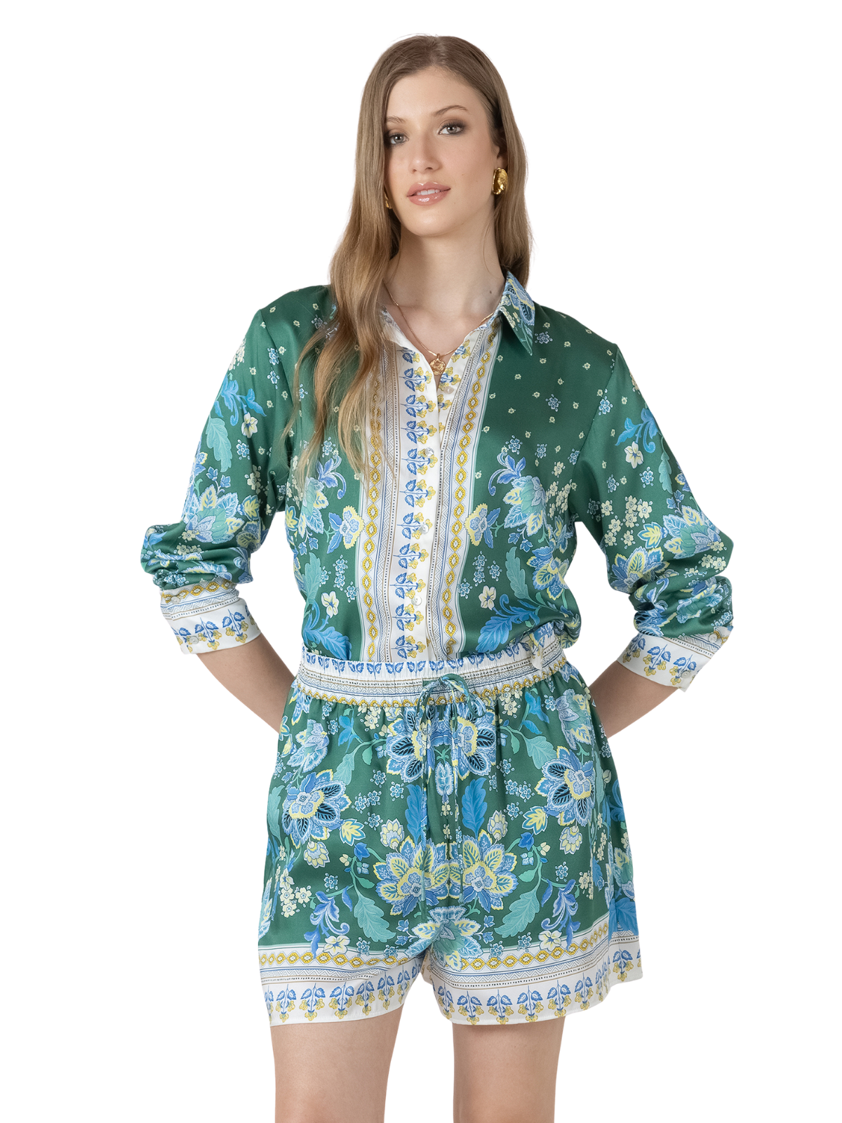 Silky Button Front Blouse_Dex_2723733