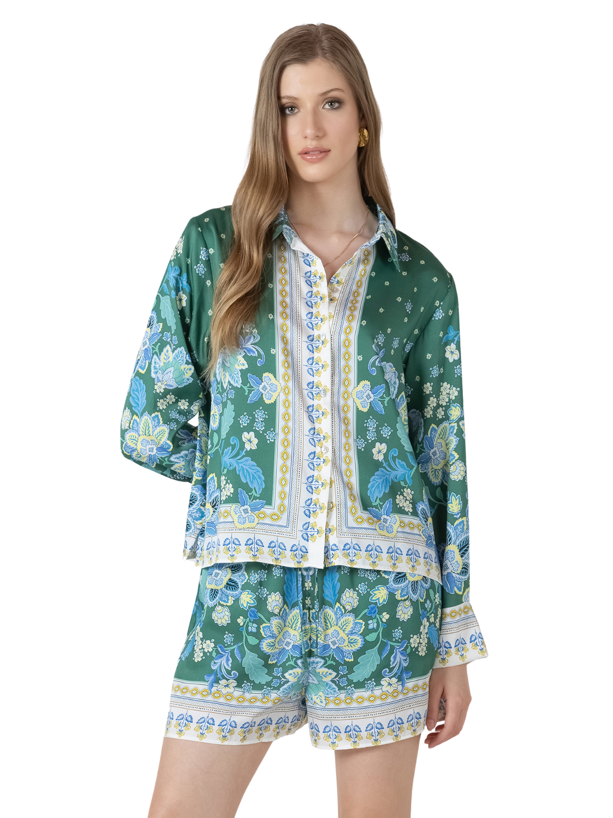 Silky Button Front Blouse_Dex_2723733