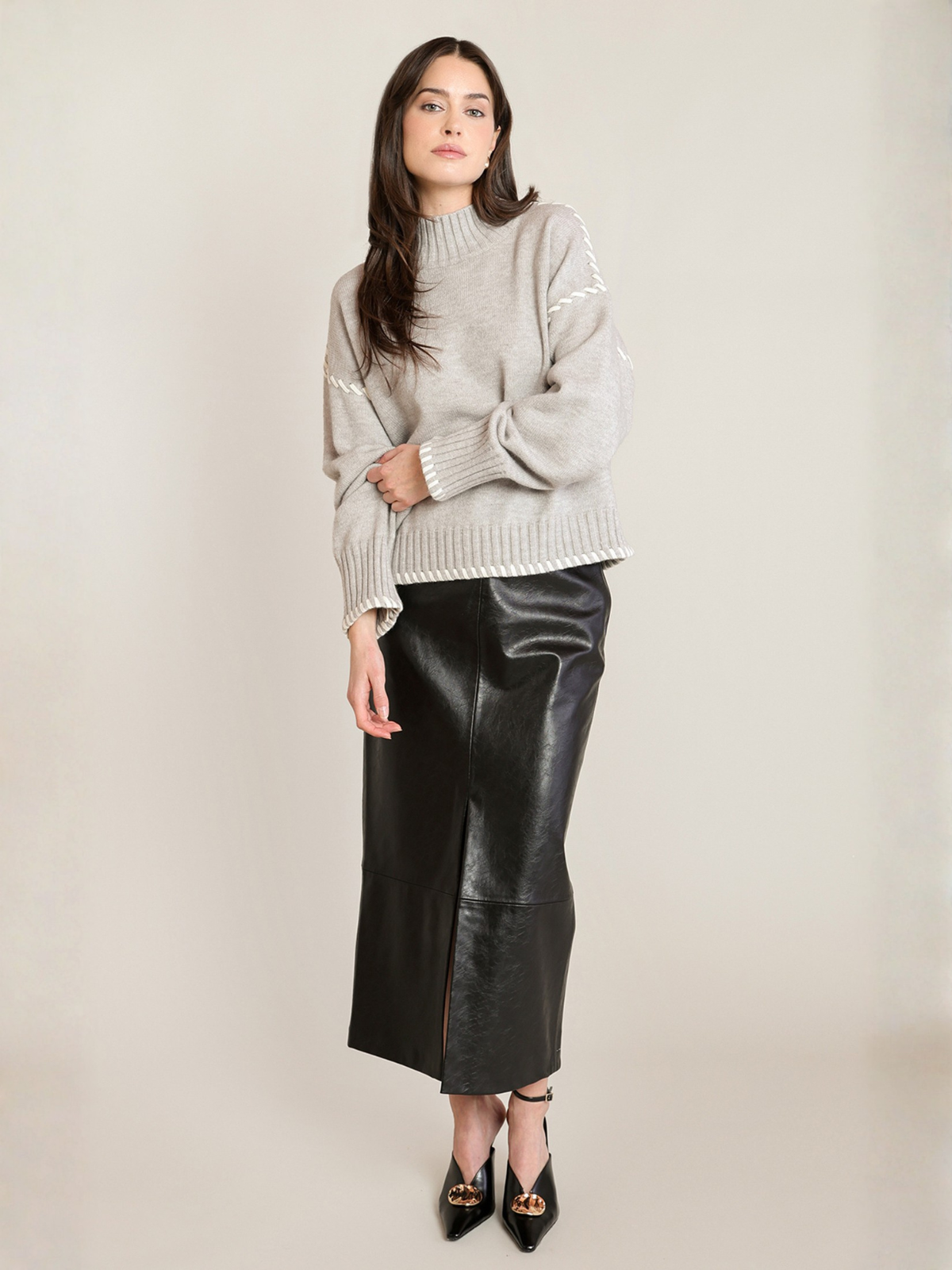 Stitch Turtle Neck Sweater_Dex_2827031