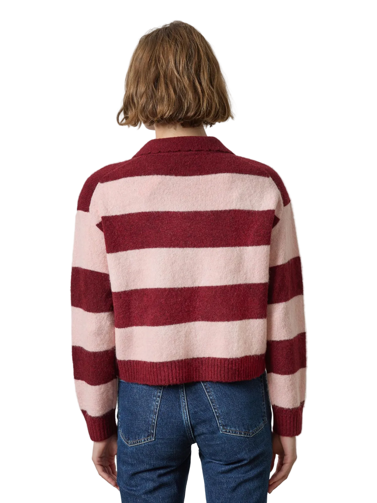 Striped Polo Sweater_Lilla P_PA3604
