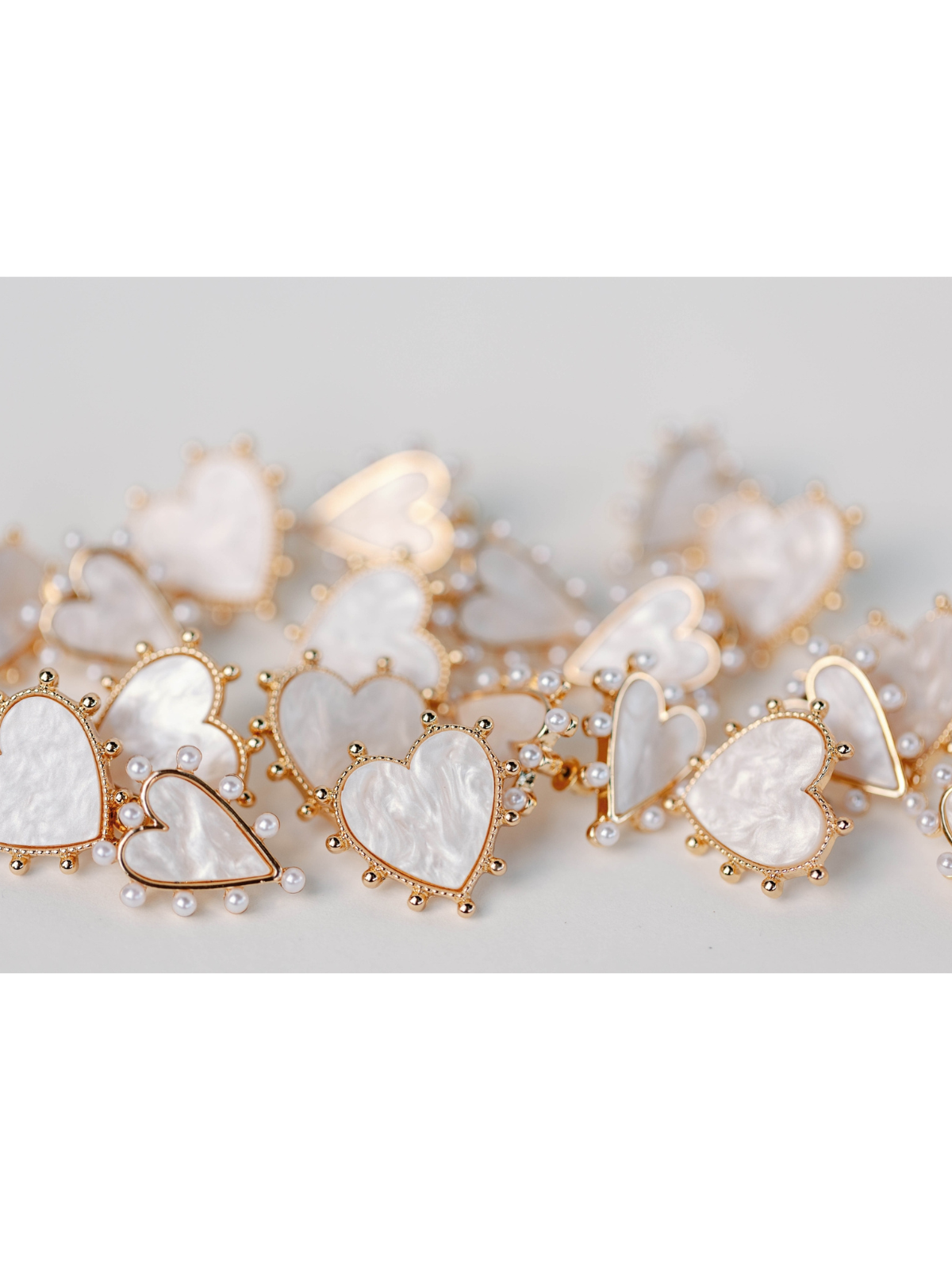 Studded Pink Tortoise Heart Earrings_St Armands Designs of Sarasota_SAD270
