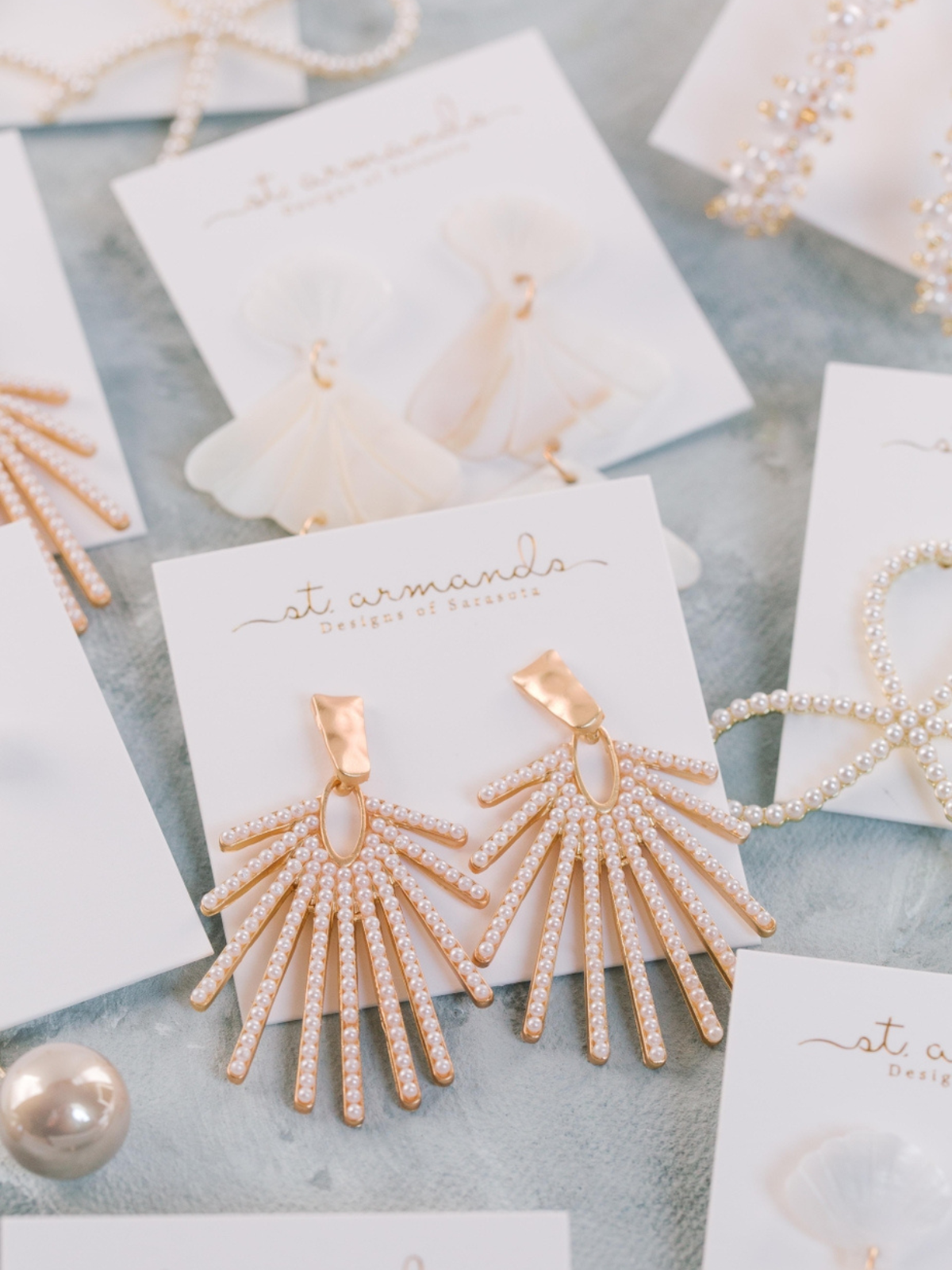Sunburst  Drop Earrings_St Armands Designs of Sarasota_SAD006