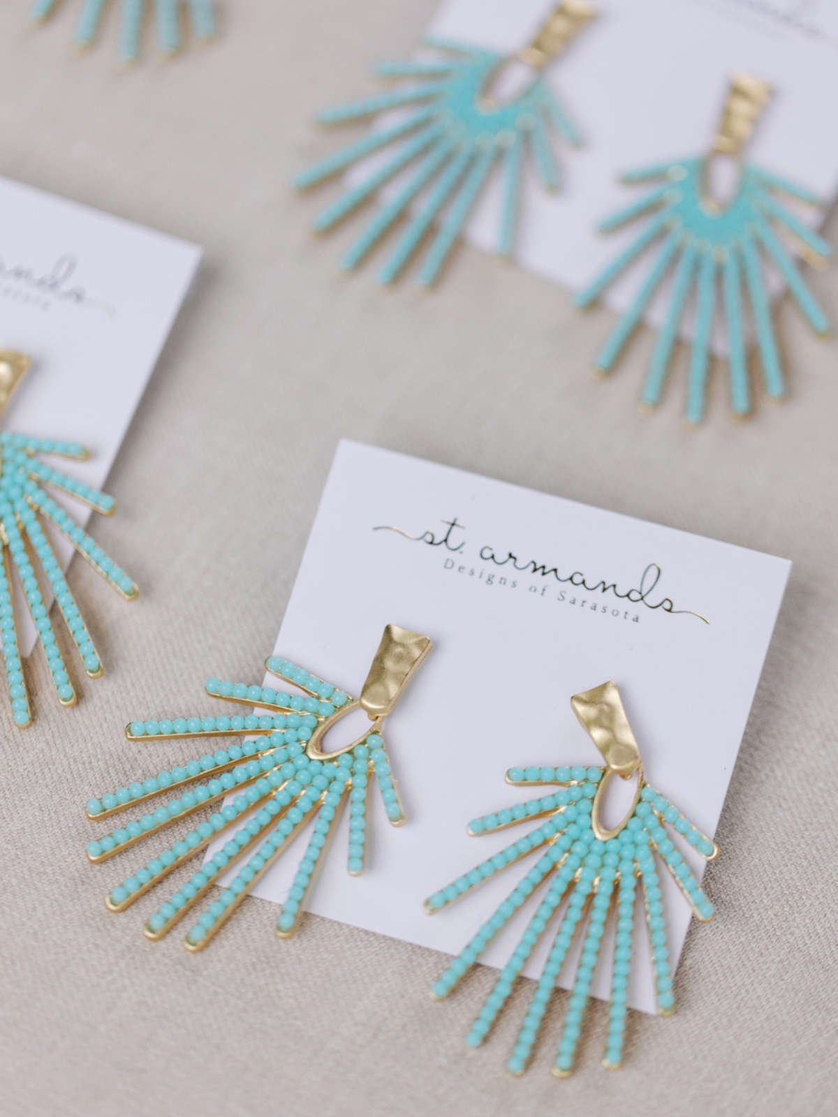 Sunburst  Drop Earrings_St Armands Designs of Sarasota_SAD191