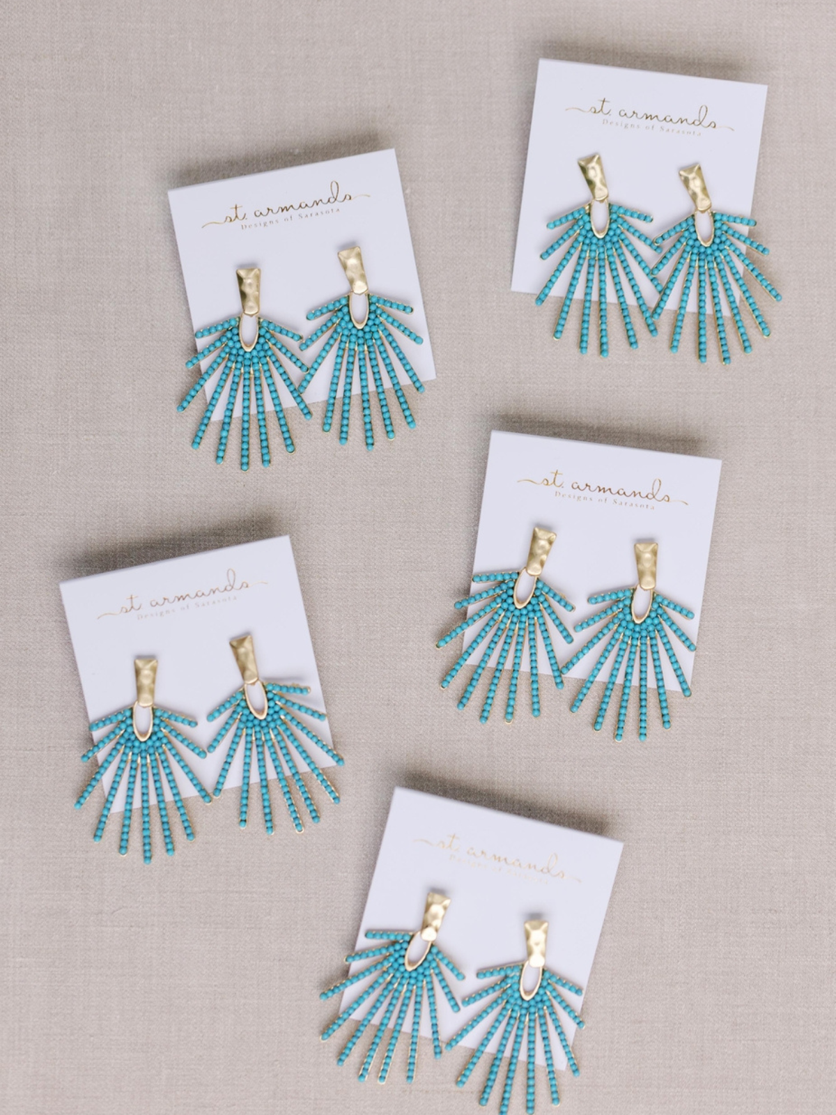 Sunburst  Drop Earrings_St Armands Designs of Sarasota_SAD191