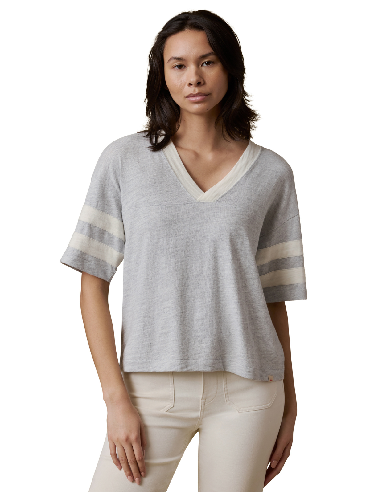Sunwashed Slub Varsity Tee