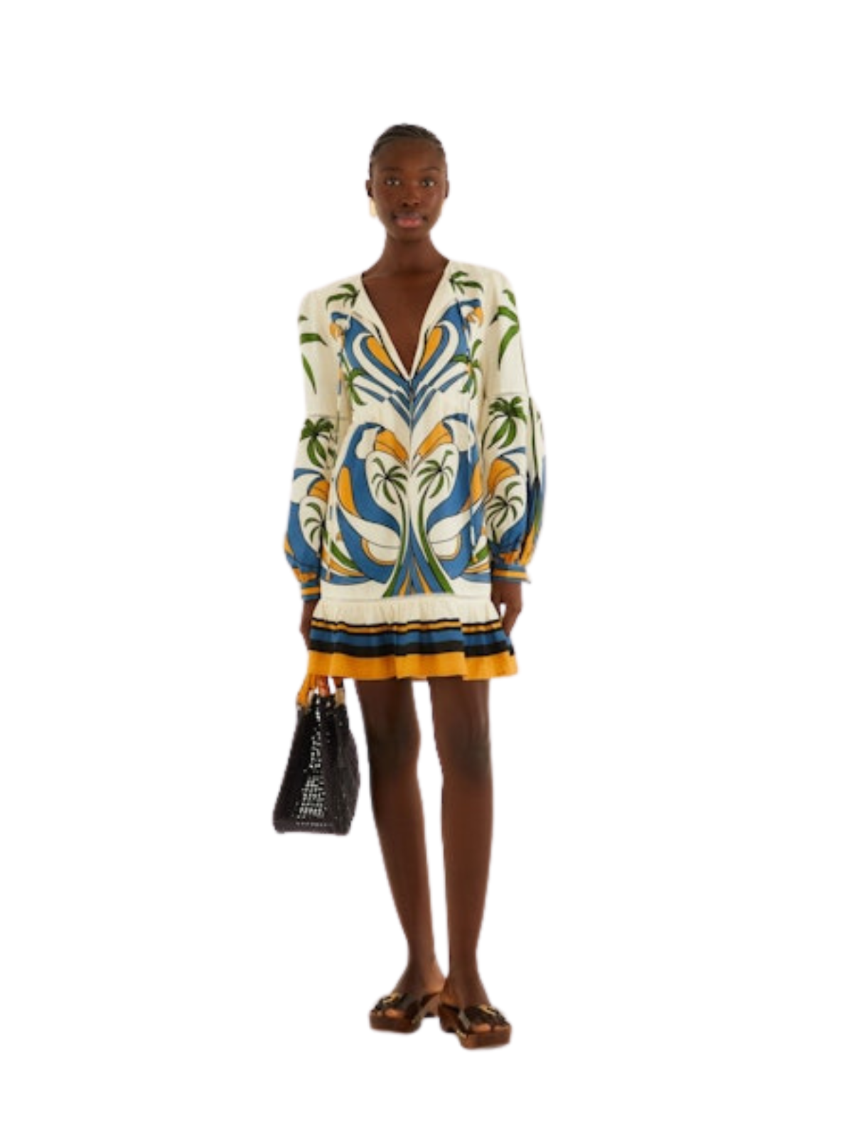 Tropical Graphic Mini Dress_Farm Rio_355471-26009