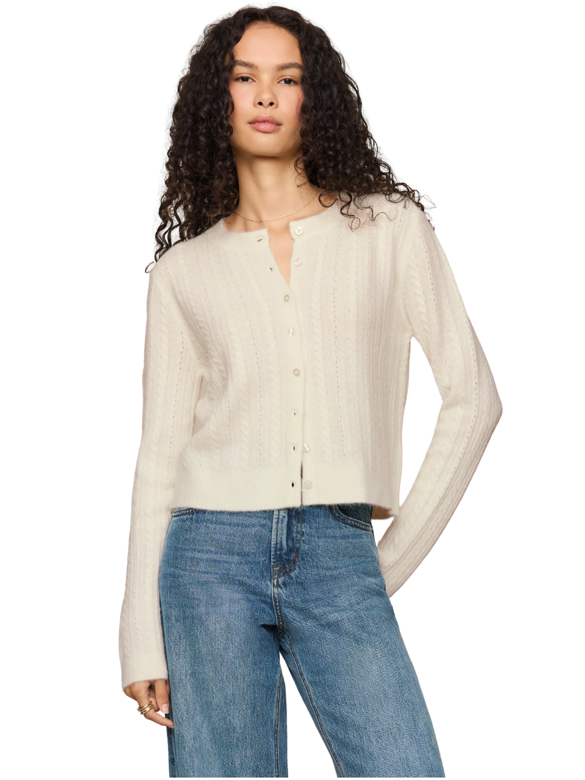 Medina Pointelle Cardigan