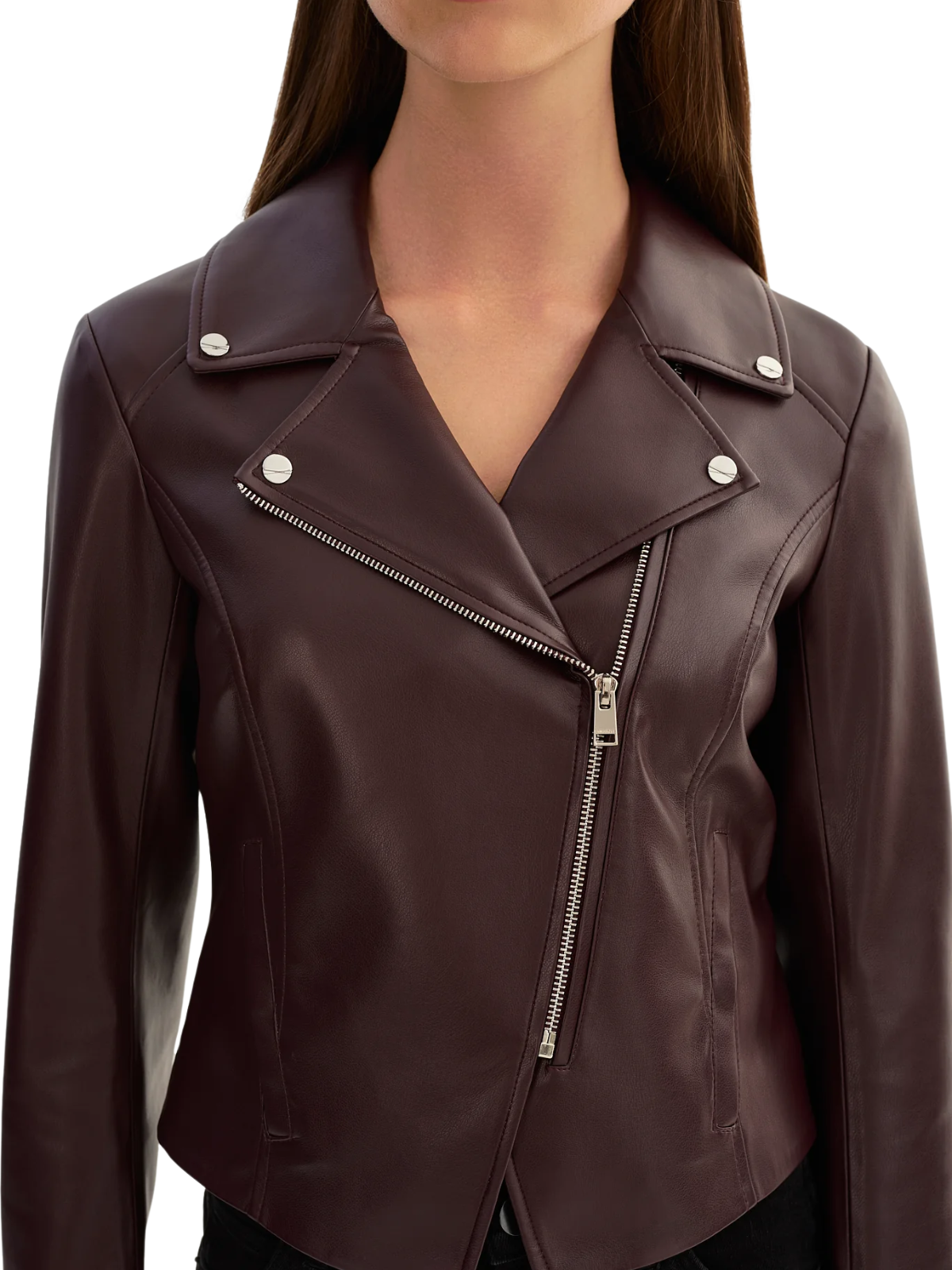 Pascale Faux Leather Moto Jacket