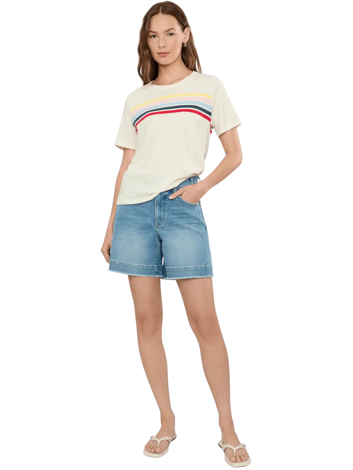 Sunwashed Essential Striped Tee