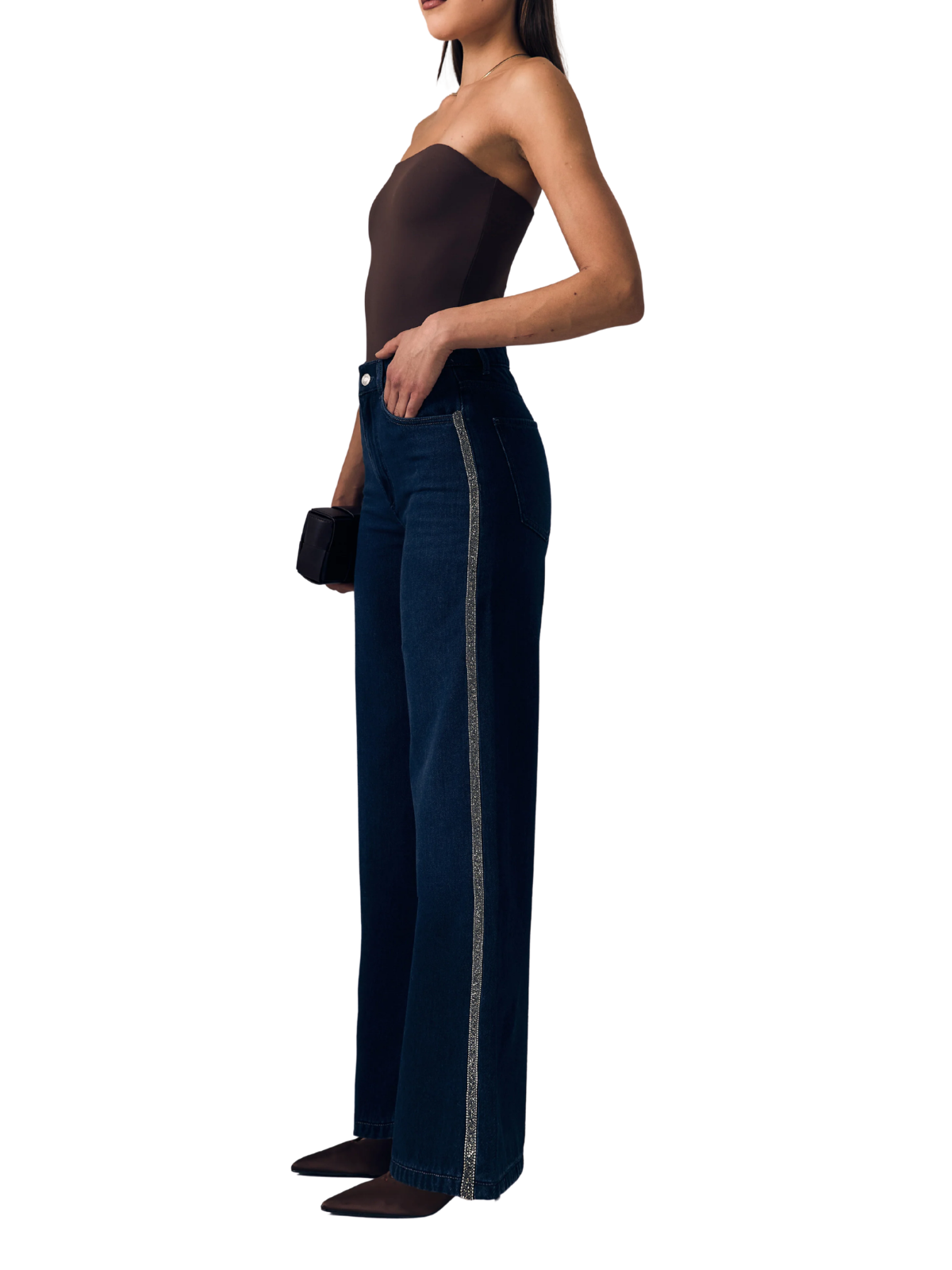 Beaded Column Jean