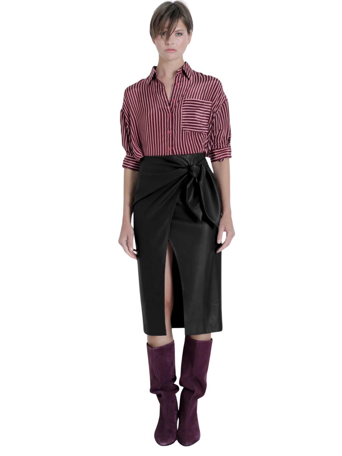 Sybill Faux Leather Skirt