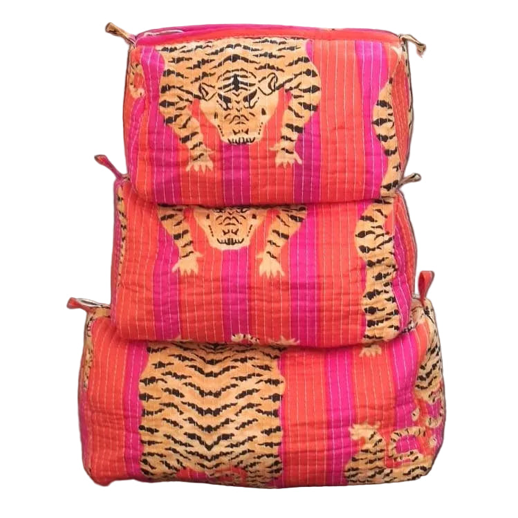 Tiger Cotton Quilted Bag