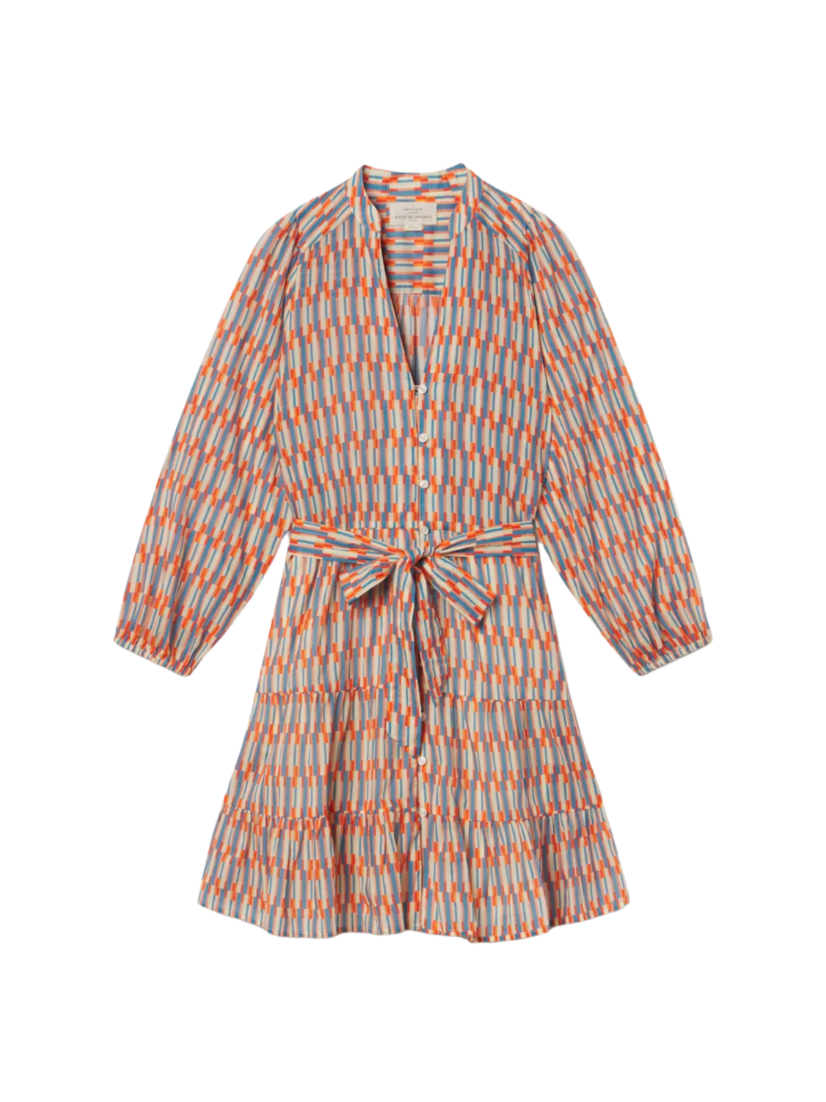 Celeste Retro Grid Dress