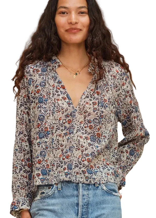 Cass Print Top