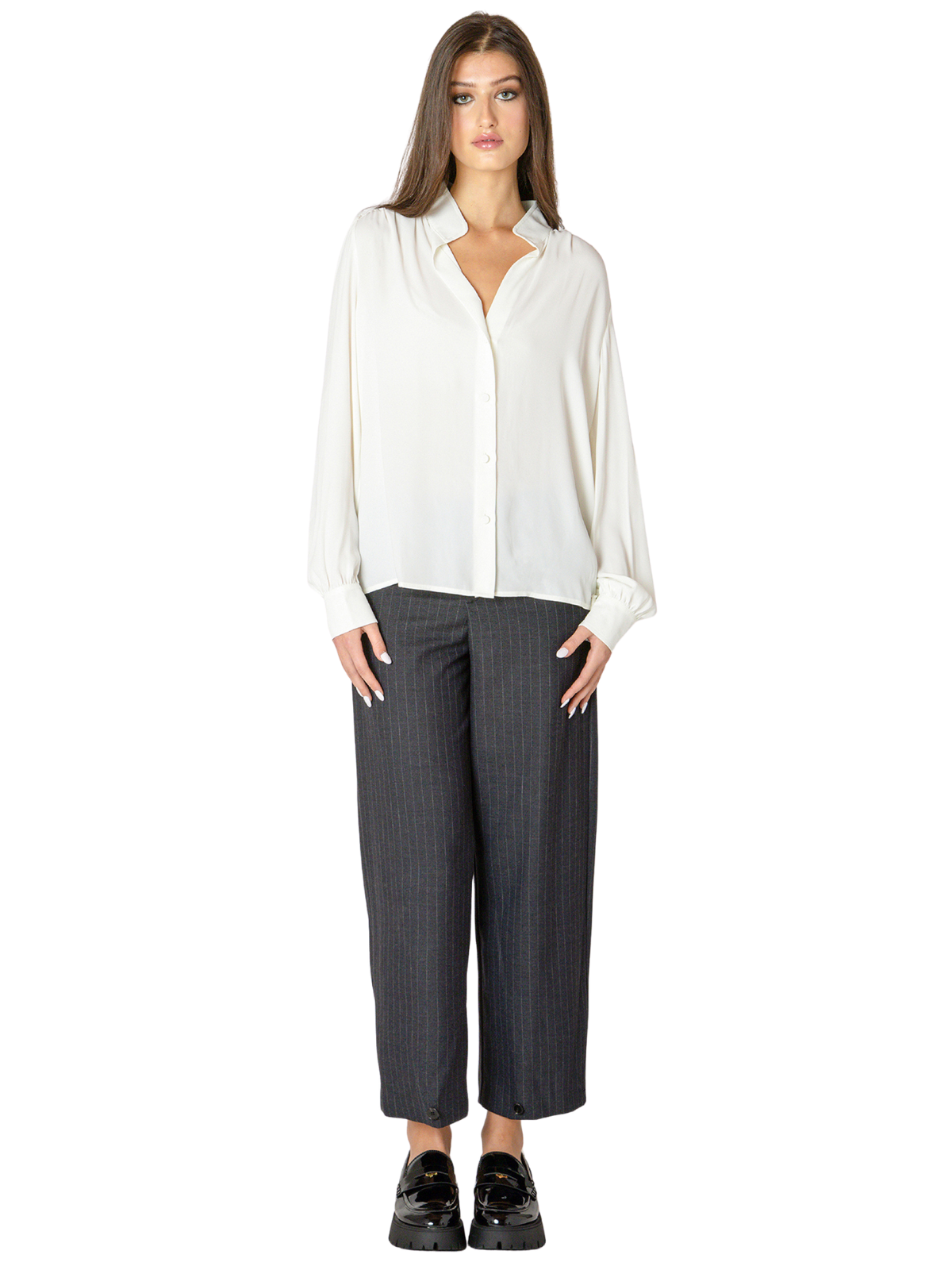 Button Front Blouse
