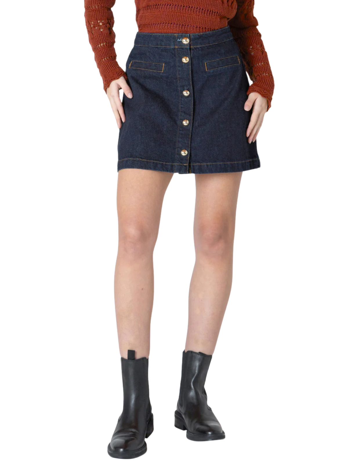 Denim Mini Skirt