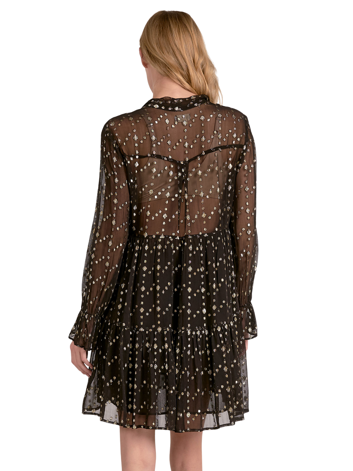 Metallic Geo Dress