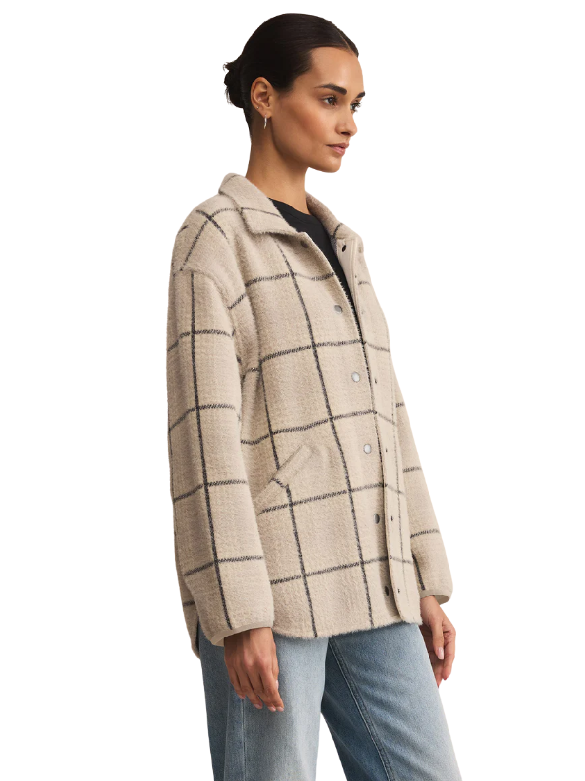 Bronx Plaid Sweater Jacket