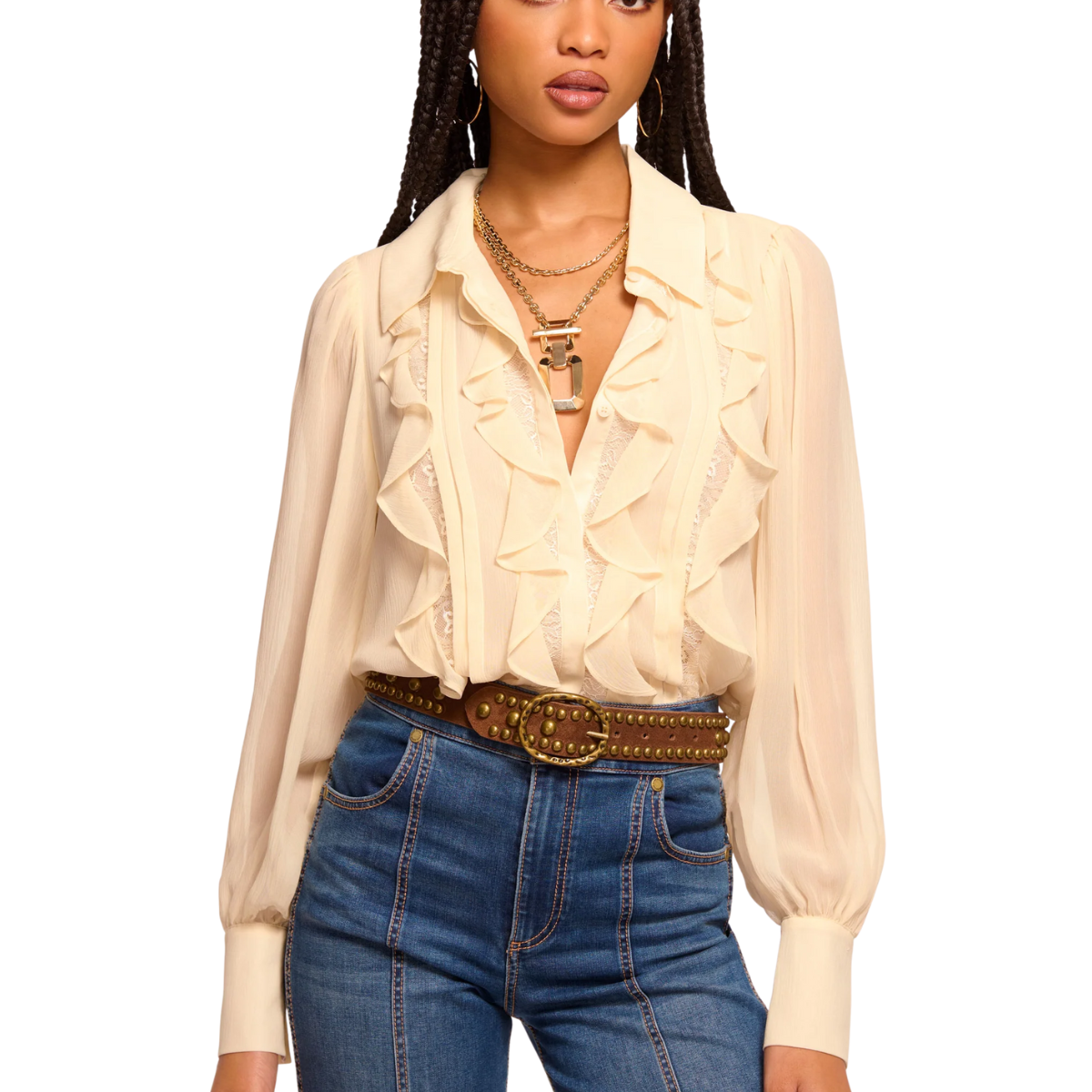Claire Silk Chiffon Blouse