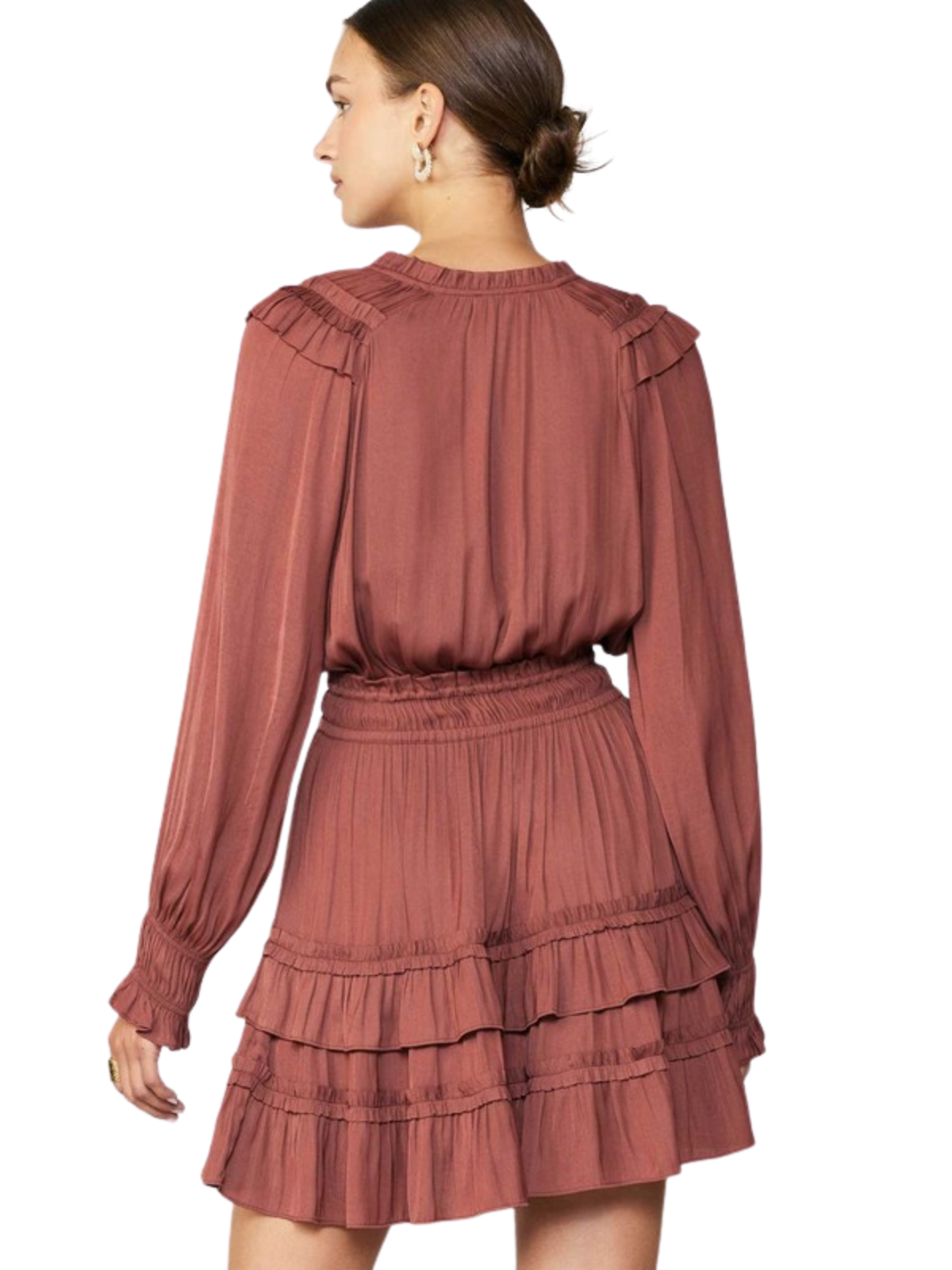 Ruffle Surplice Dress