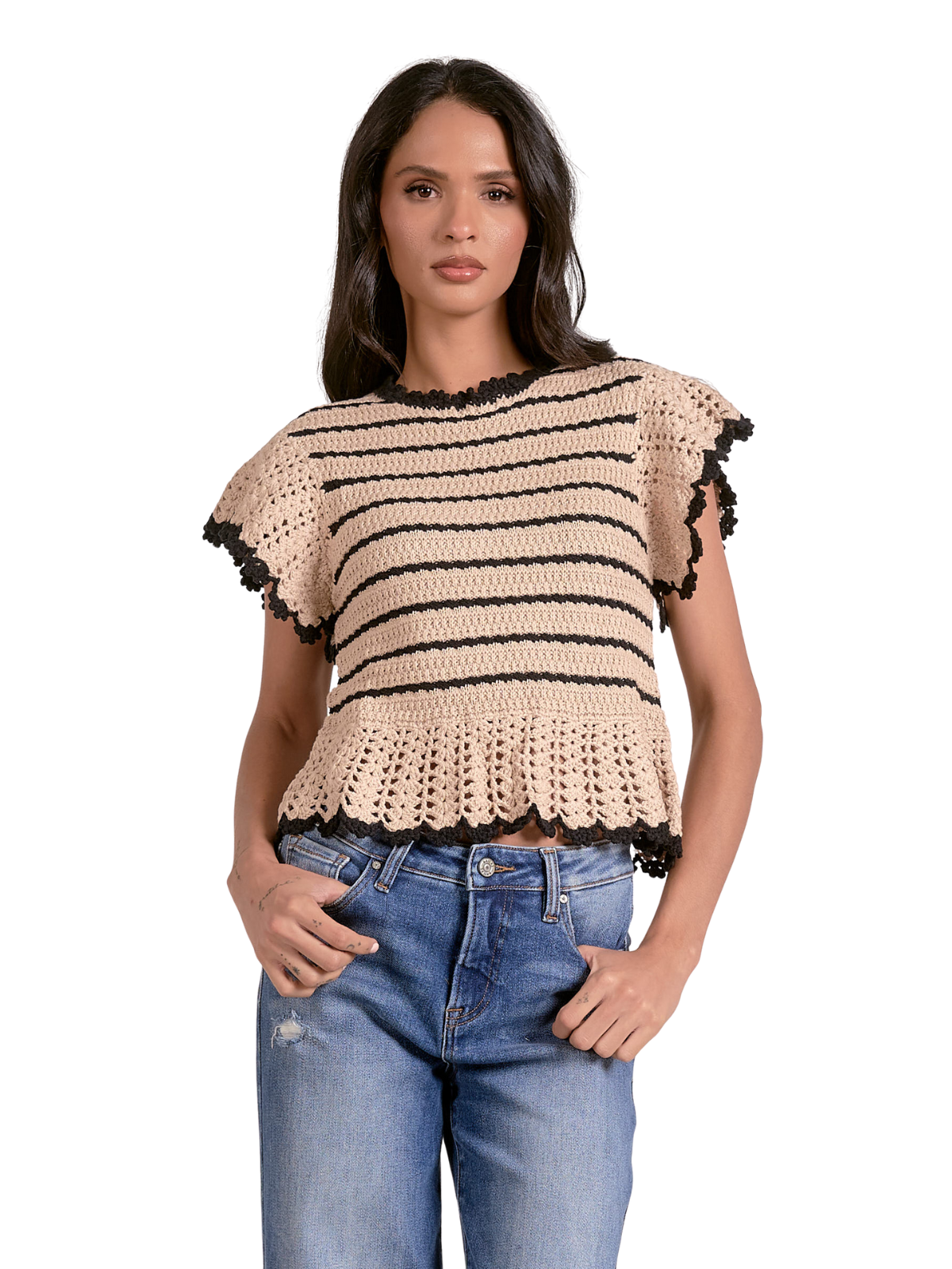 Nina Ruffle Sweater