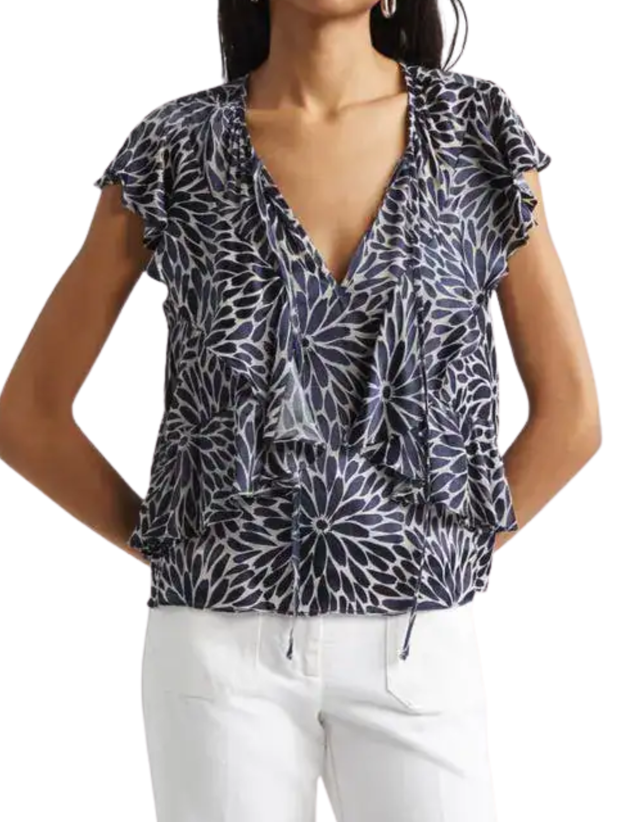 Julianne Burnout Blouse