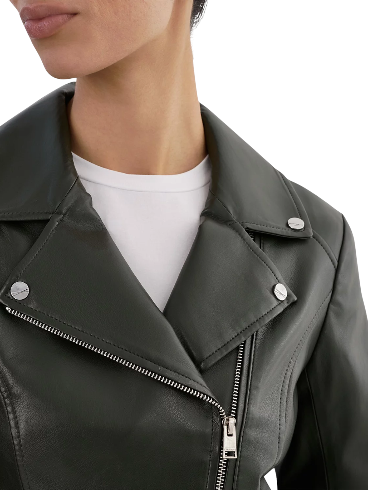 Pascale Faux Leather Moto Jacket